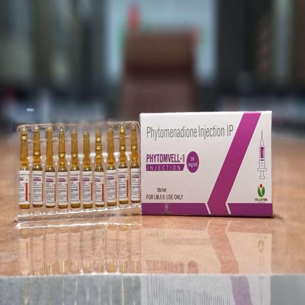 Phytomenadione 10 Mg Injection - 10 Mg/ml, For Children Aged 1 Year And Older, Prevents Bleeding From Anti-coagulant Use, Treats Vitamin K Deficiency