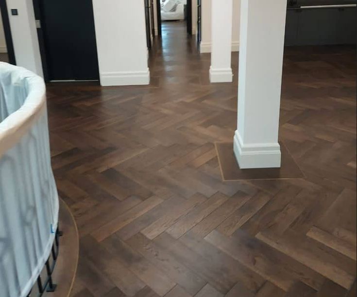 Herringbone Solid Wood Flooring - Color: More Then Color