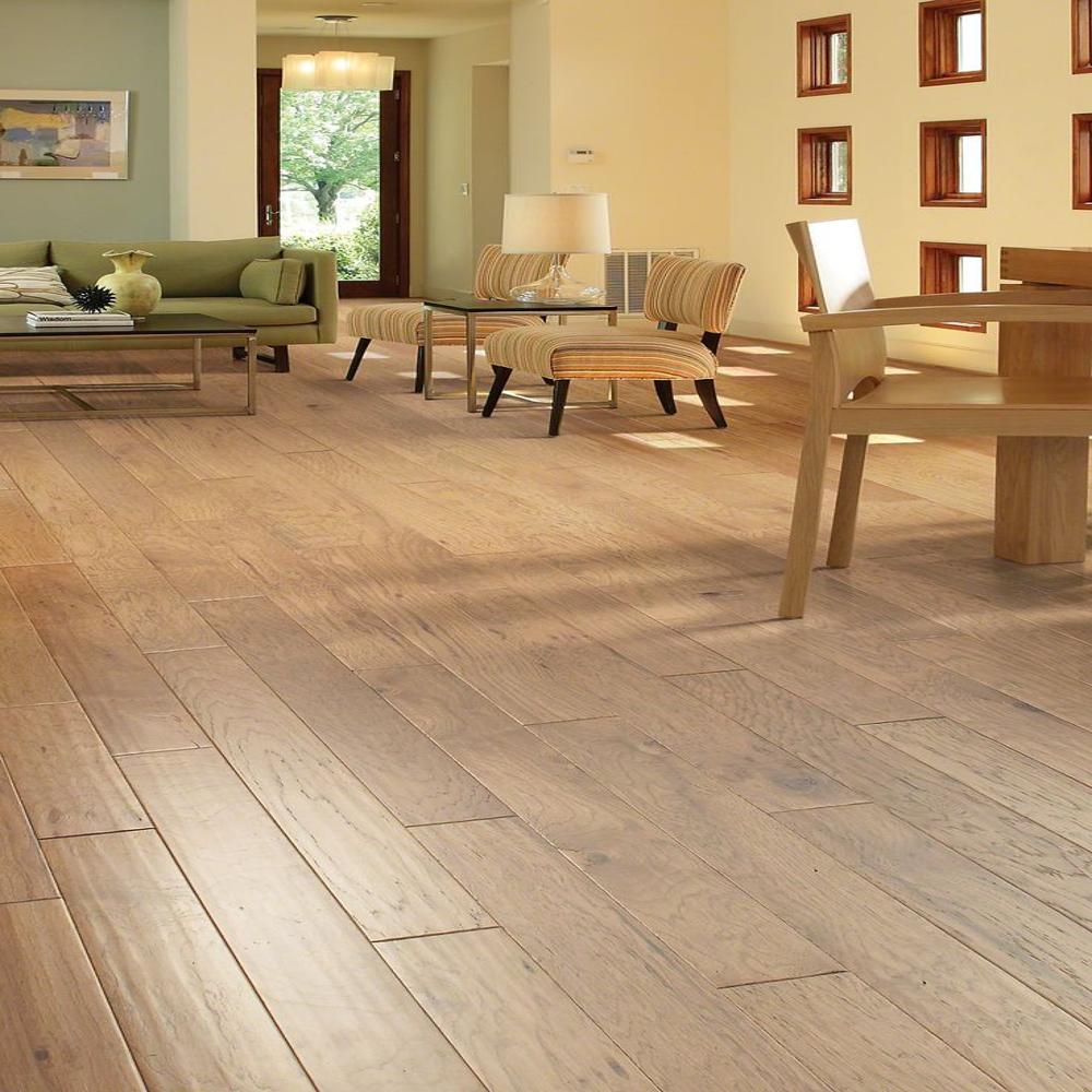 Solid Hardwood Flooring - 14mm Engineered Wood, Sustainably Sourced & Antibacterial Finish, Elegant Aesthetic