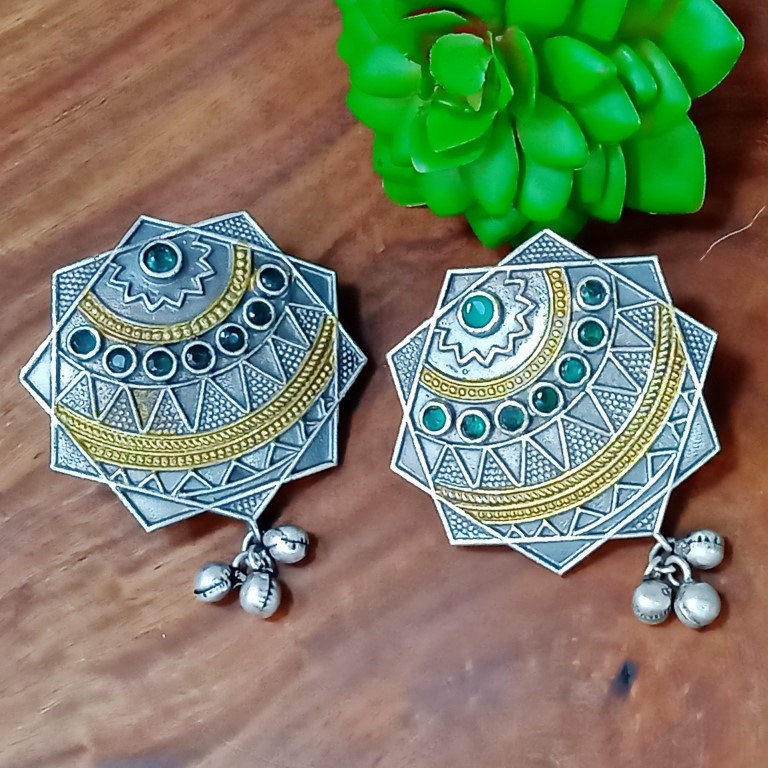 Oxidized Fashion Earring
