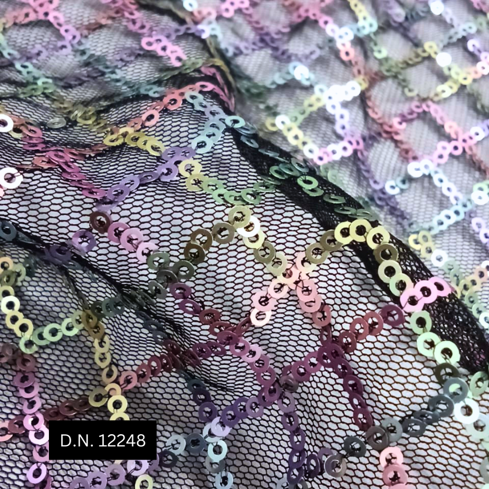 Squires Lining Net Sequins Fabric