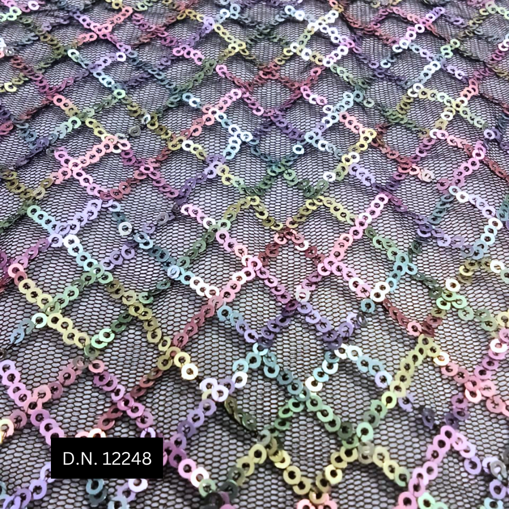 Squires Lining Net Sequins Fabric
