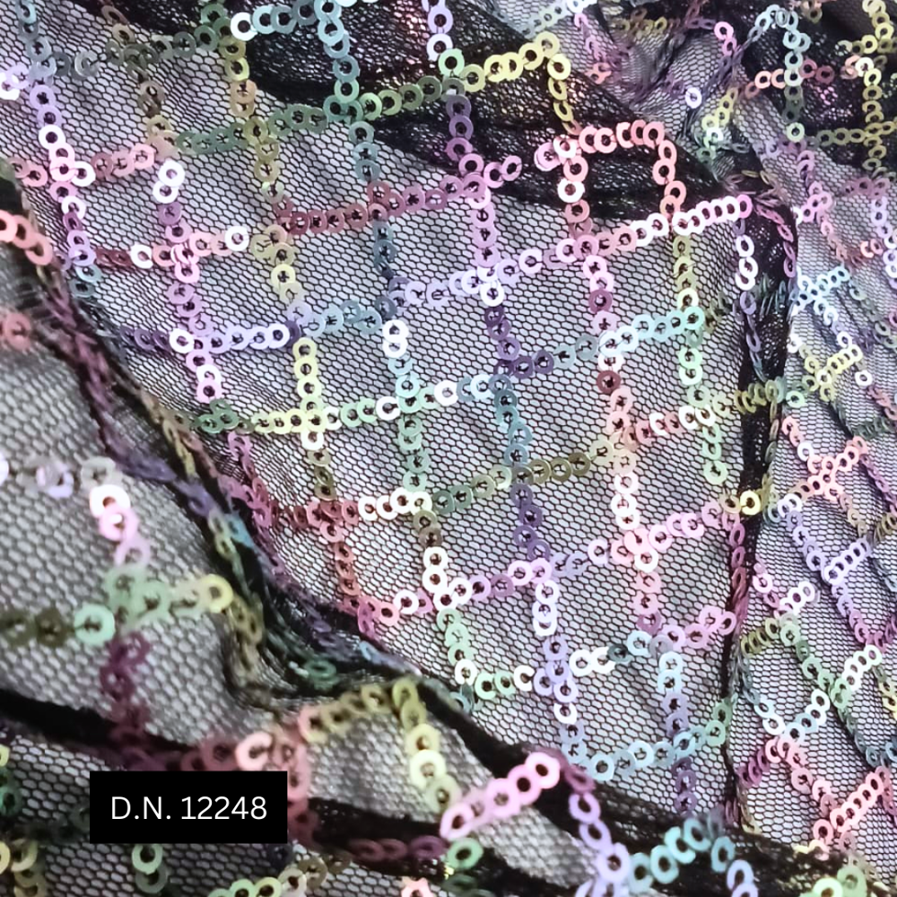 Squires Lining Net Sequins Fabric
