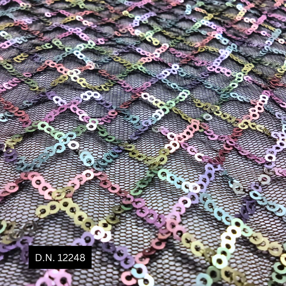 Squires Lining Net Sequins Fabric