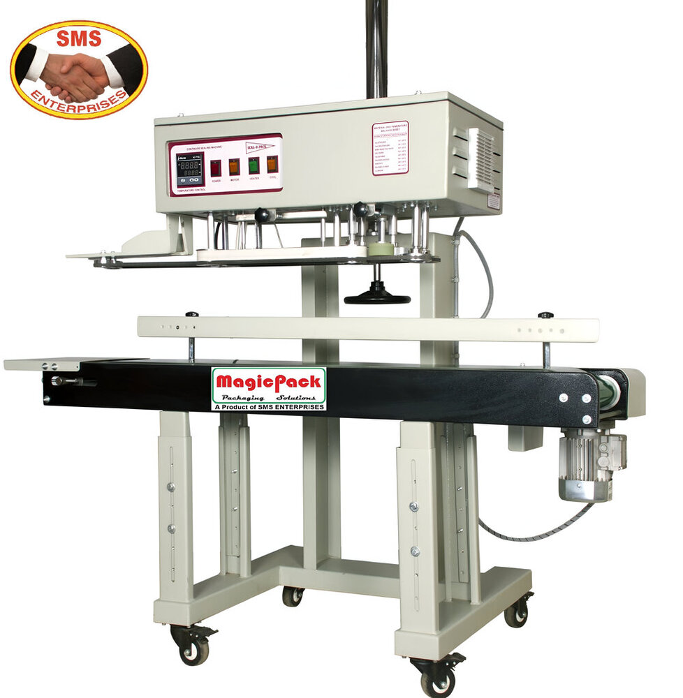 Continuous Head Adjustable Vertical Band Sealing Machine