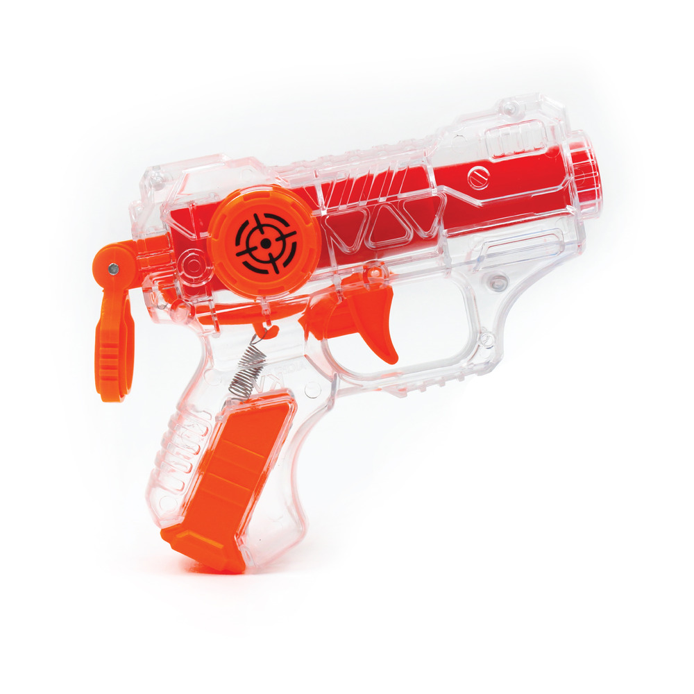 2910	Thunder Strike Transparent Gun with 6 Darts - Available in 4 Colors