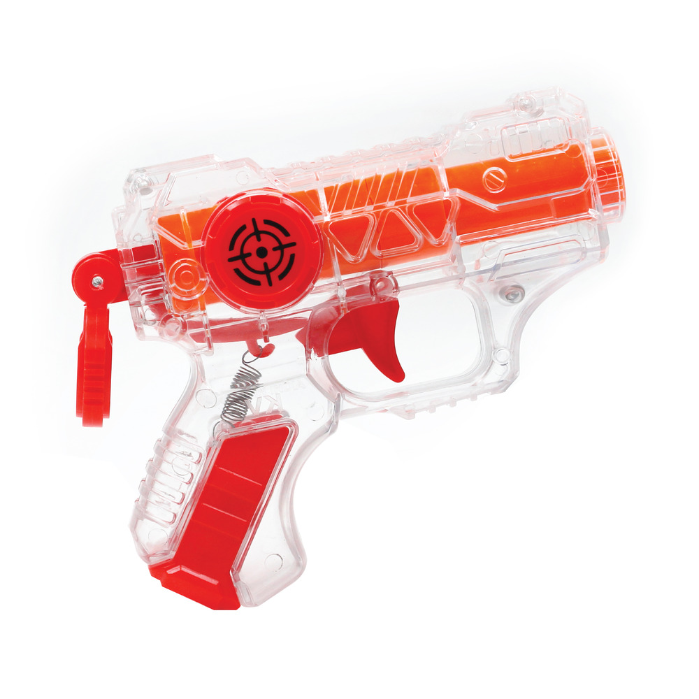 2910	Thunder Strike Transparent Gun with 6 Darts - Available in 4 Colors