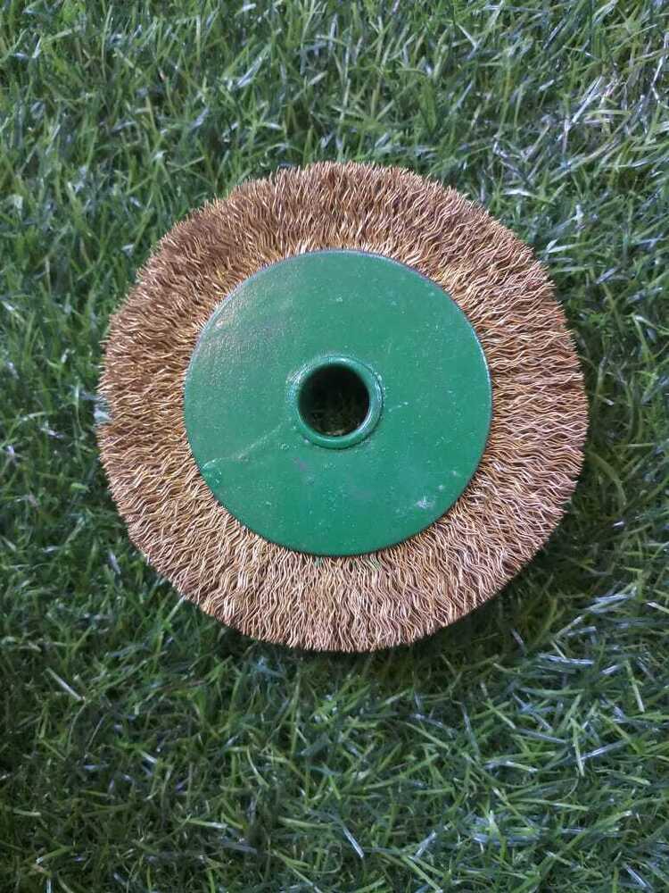 Buffing Rotary Brush - Aluminum Material, Custom Size Options, Black Bristles, Versatile Functions And Applications