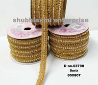 Zari Jacquard Laces - Color: Golden