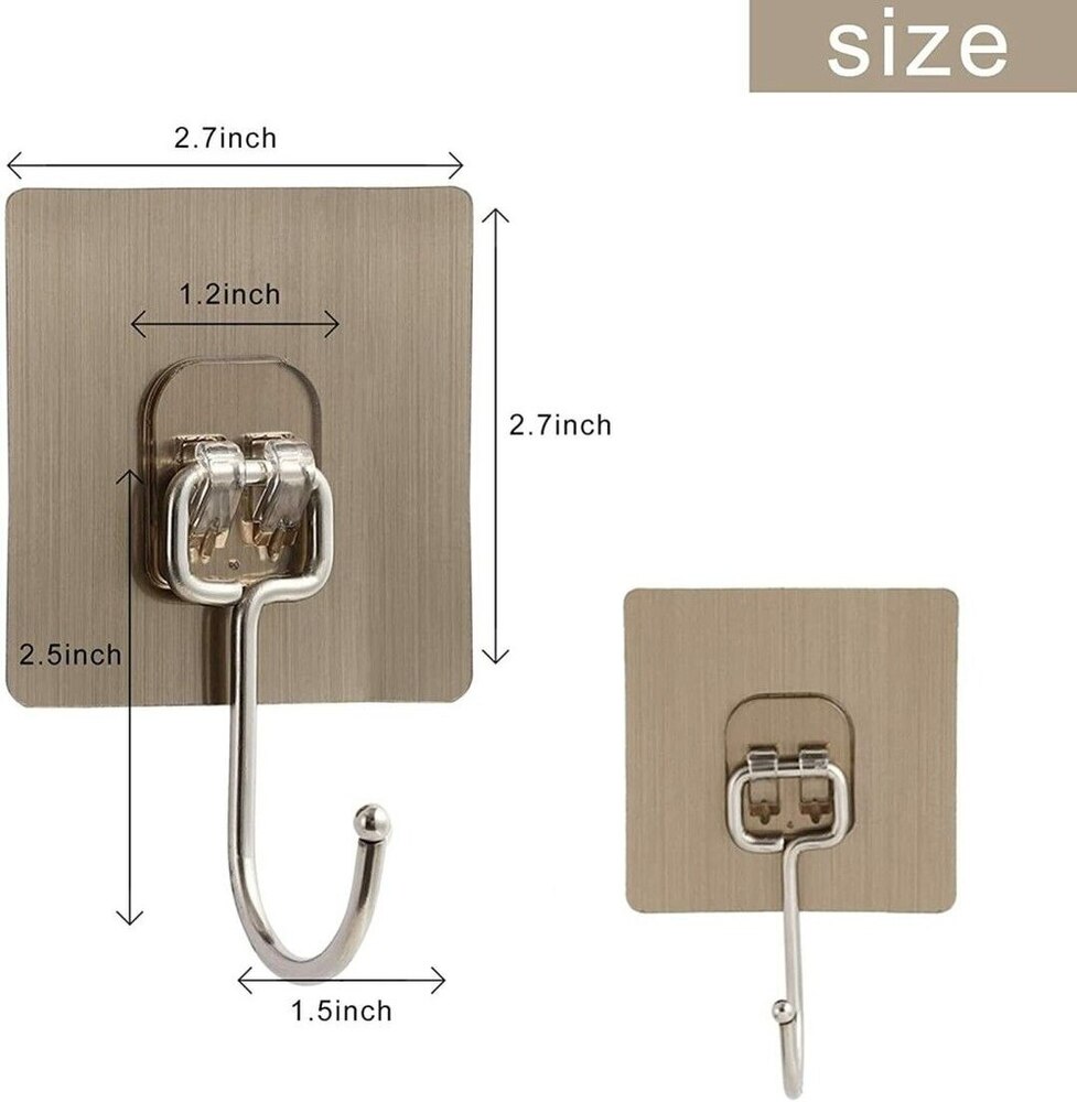 Golden Wall Steel  Hook Sticker