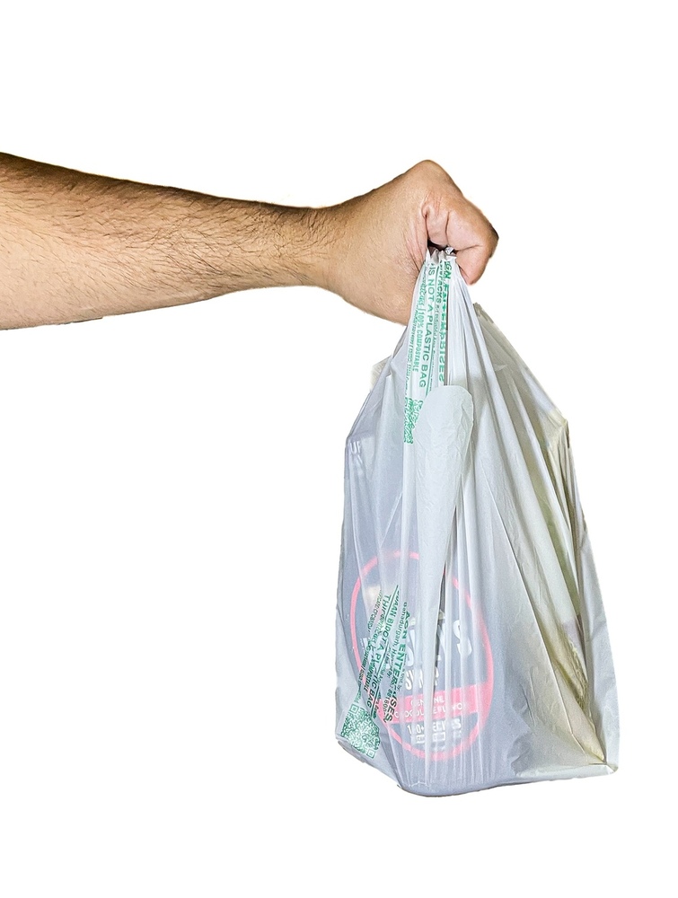 Biouva Compostable Carry Bags - Color: White