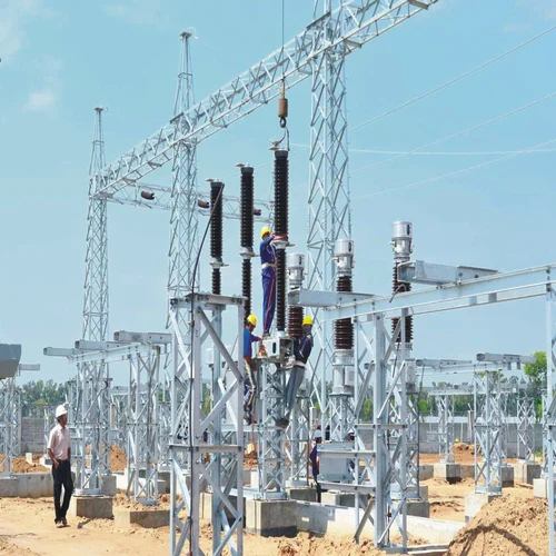 Mild Steel Transmission Substation Tower