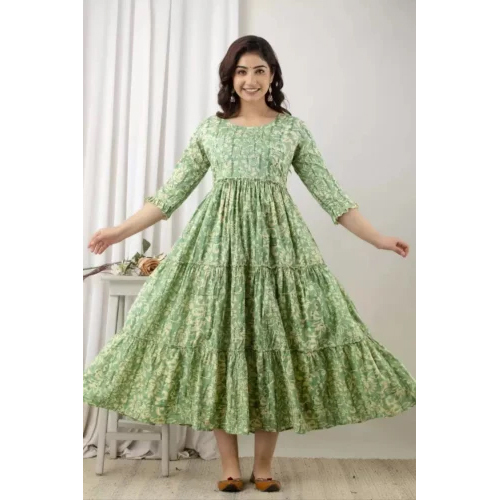 Ladies Green Feeding Dresses - Ethnic Region: Indian