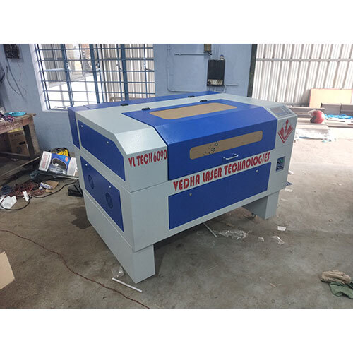 Fabric Laser Cutting & Engraving Machine - Metal, Automatic Operation, 220-440 Volt | Eco-Friendly Design, White and Blue Finish, 1 Year Warranty
