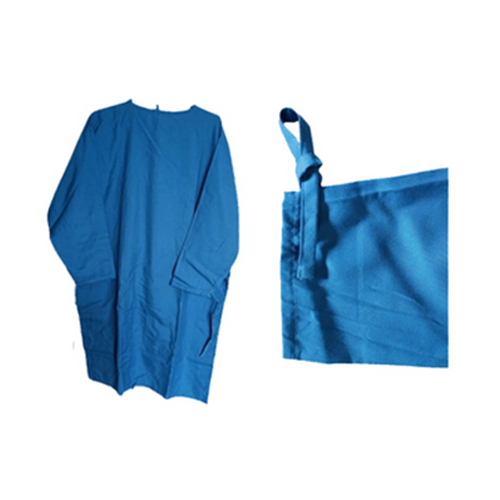 Ot Gown With Tying Cuffs - Color: Blue