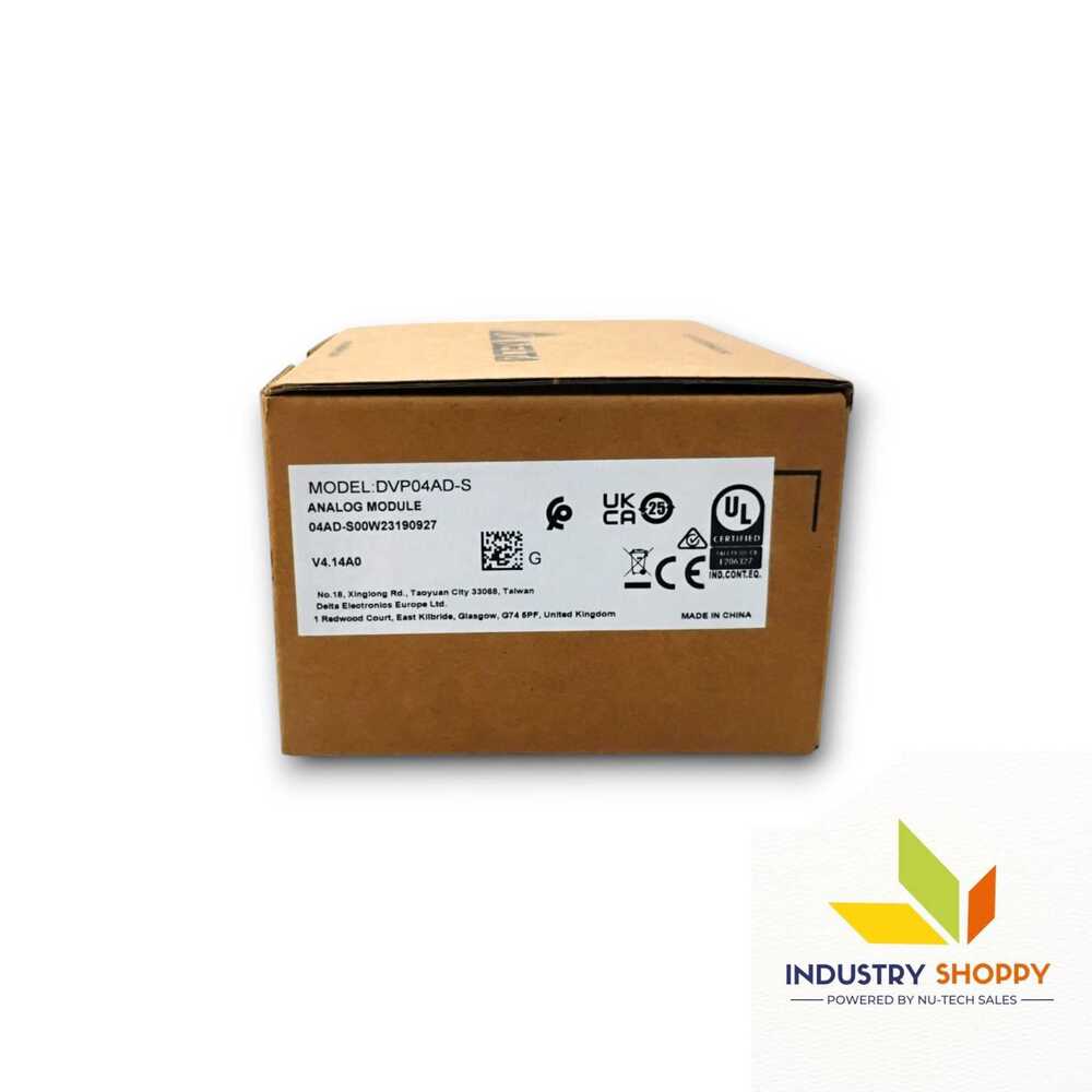 Delta Dvp04ad-s Plc Module - Color: Grey
