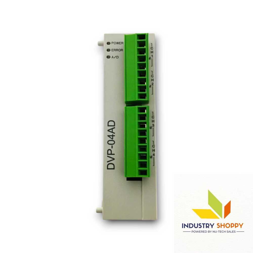 Delta Dvp04ad-s Plc Module - Color: Grey