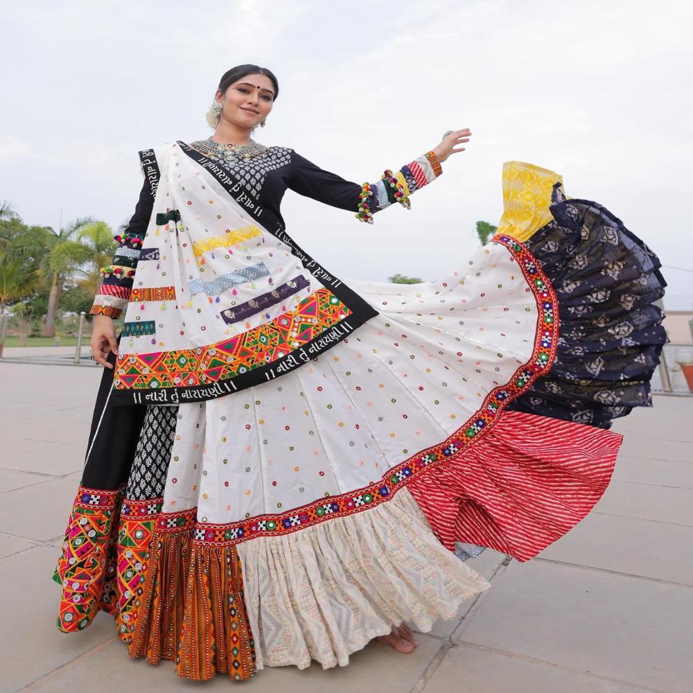 Digital Print Muslin Cotton Lehenga Choli