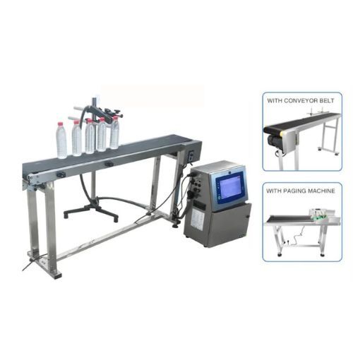 Batch Coding Machine For Expiry Date On Cover Bottle - Stainless Steel, 623x520x230 Mm, Silver | High Speed Printing Up To 1,600 Characters/second, User-friendly Interface, Ip55 Protection Level