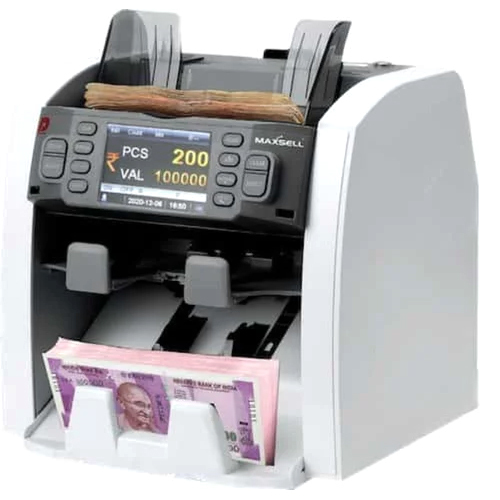 Top Load Note Counting Machine - Color: White