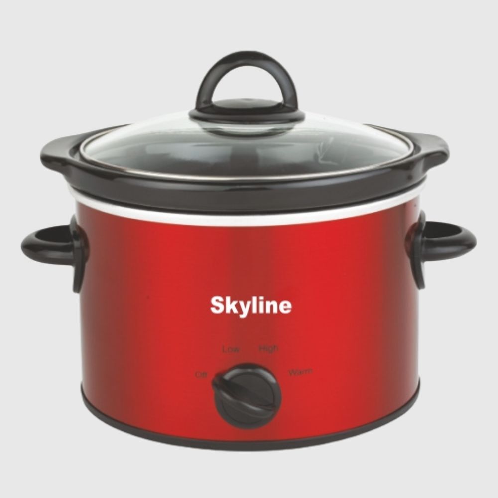 Skyline 3L Slow Cooker - Single Pot, 200 Watts for Perfect Slow Cooking