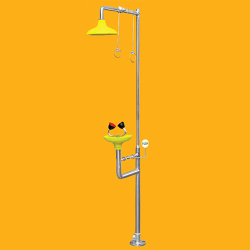 Safety Shower with Eye Wash
