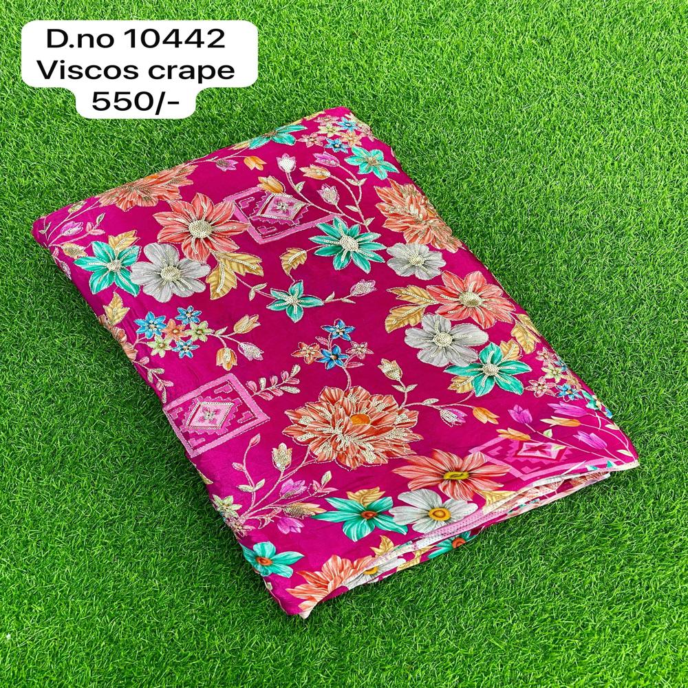 Multicolor Viscose crepe fabric