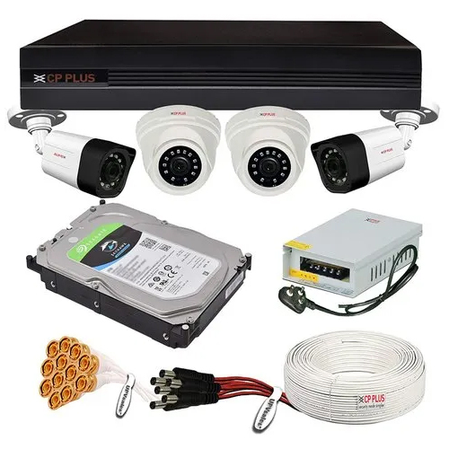 Cp Plus Hd Cctv 4 Port Setup - Camera Pixels: 2.4 Megapixel (Mp )