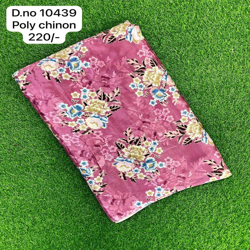 Multicolor Poly Chinon fabric