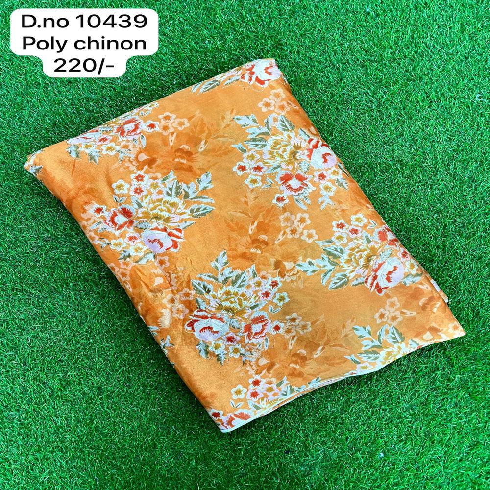 Multicolor Poly Chinon fabric
