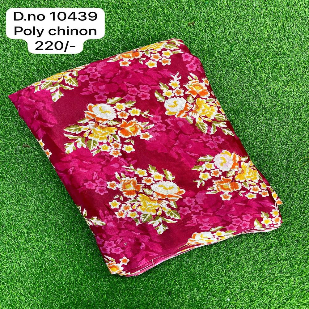 Multicolor Poly Chinon fabric
