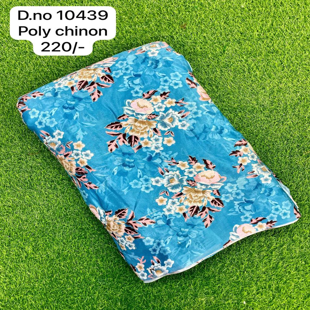 Multicolor Poly Chinon fabric