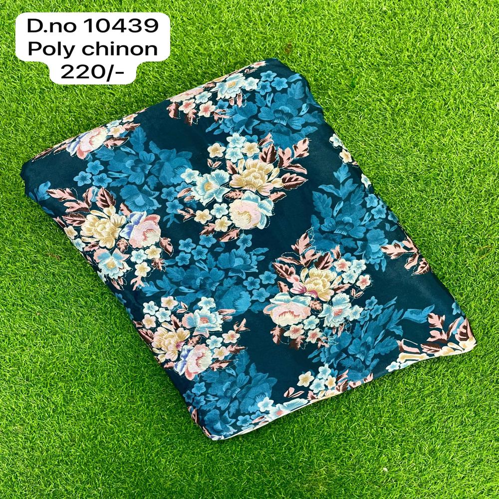 Multicolor Poly Chinon fabric