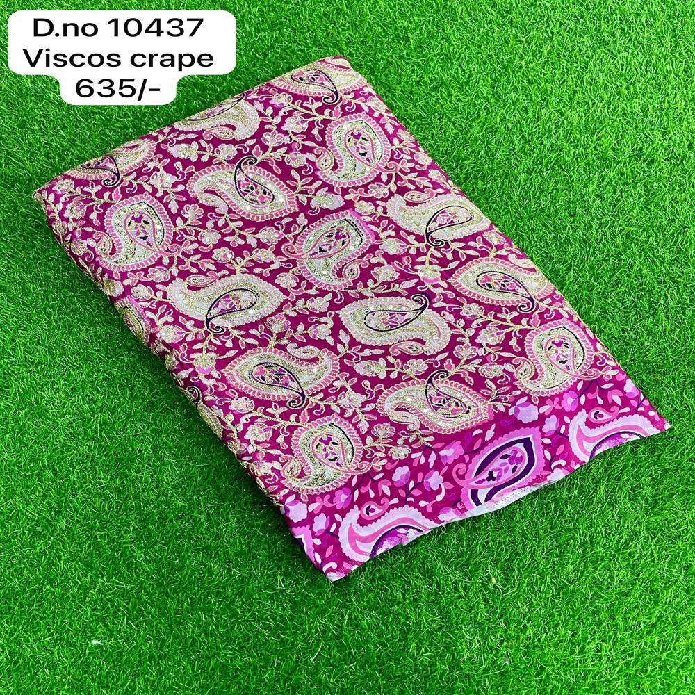  Multicolor Crepe viscose material