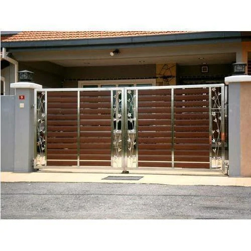 Steel Main Gates - Color: Brown