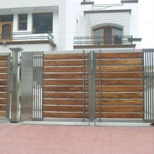 Mild Steel Main Gates - Open Style: Swing