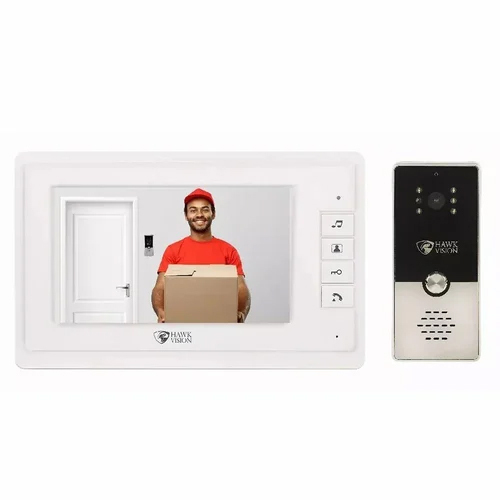 Plastic Tft 7 Inch Color Video Door Phone - Color: White