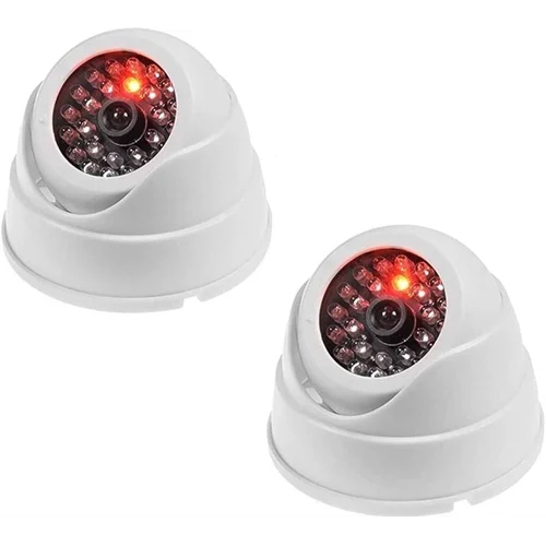 Cctv Dome Camera With Led Blinking - Color: White