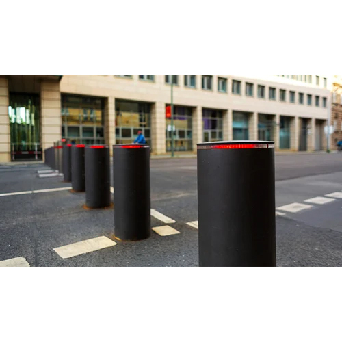 Automatic Rising Bollards - Color: Black