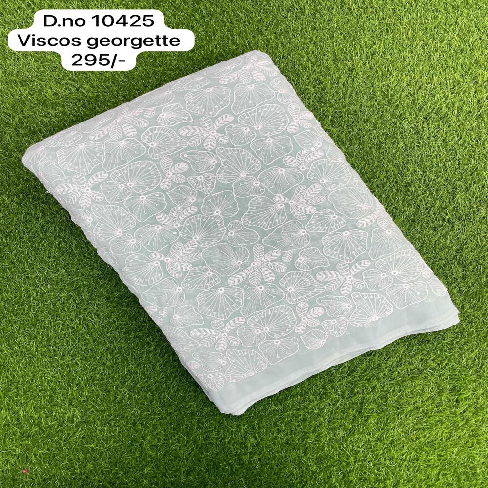 Printed Viscose Chiffon Saree - Soft Grey, Sky, Cream | Elegant Daily Wear, Ethnic Design, Ideal For Fashion Enthusiasts