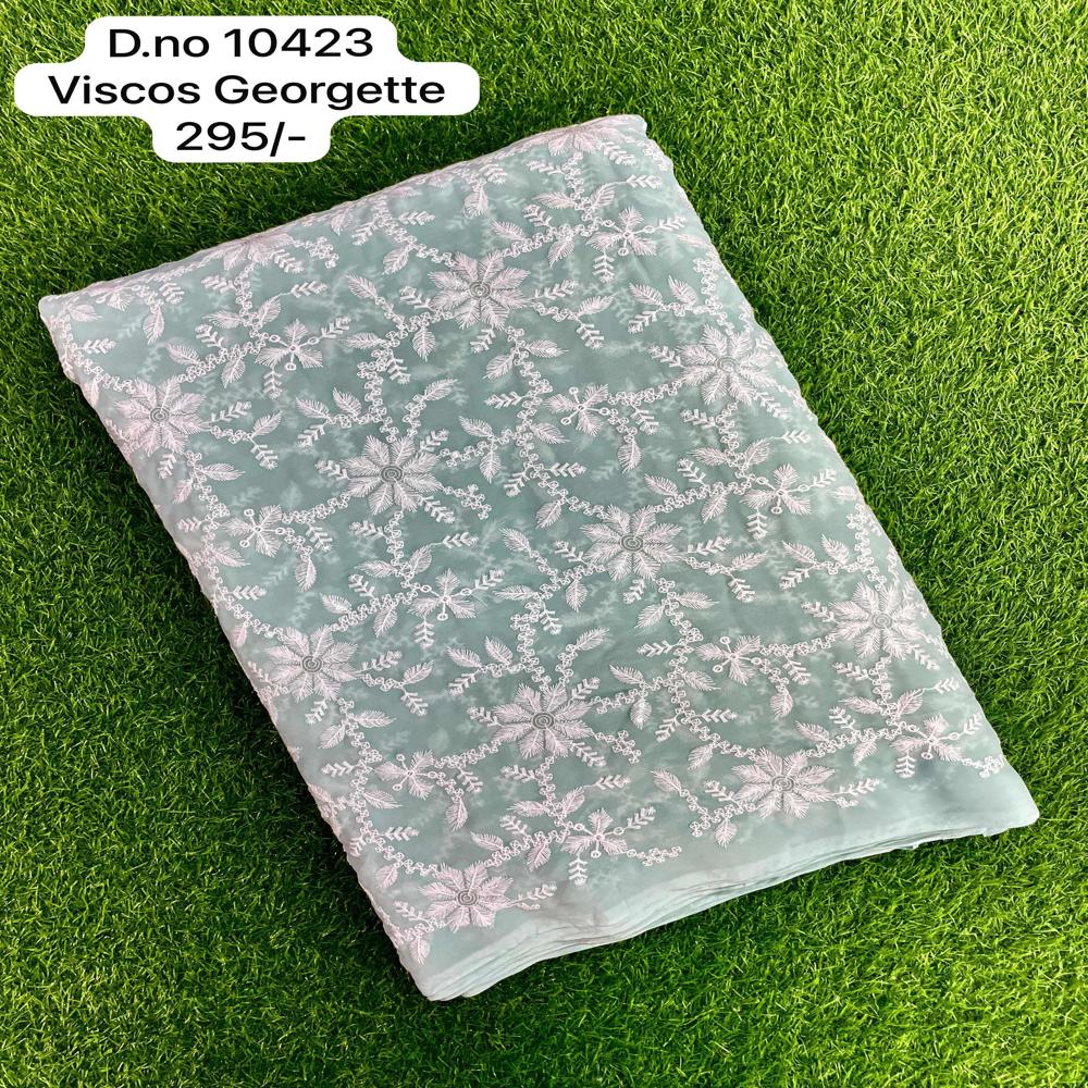 Embroidered Viscose Georgette Fabric
