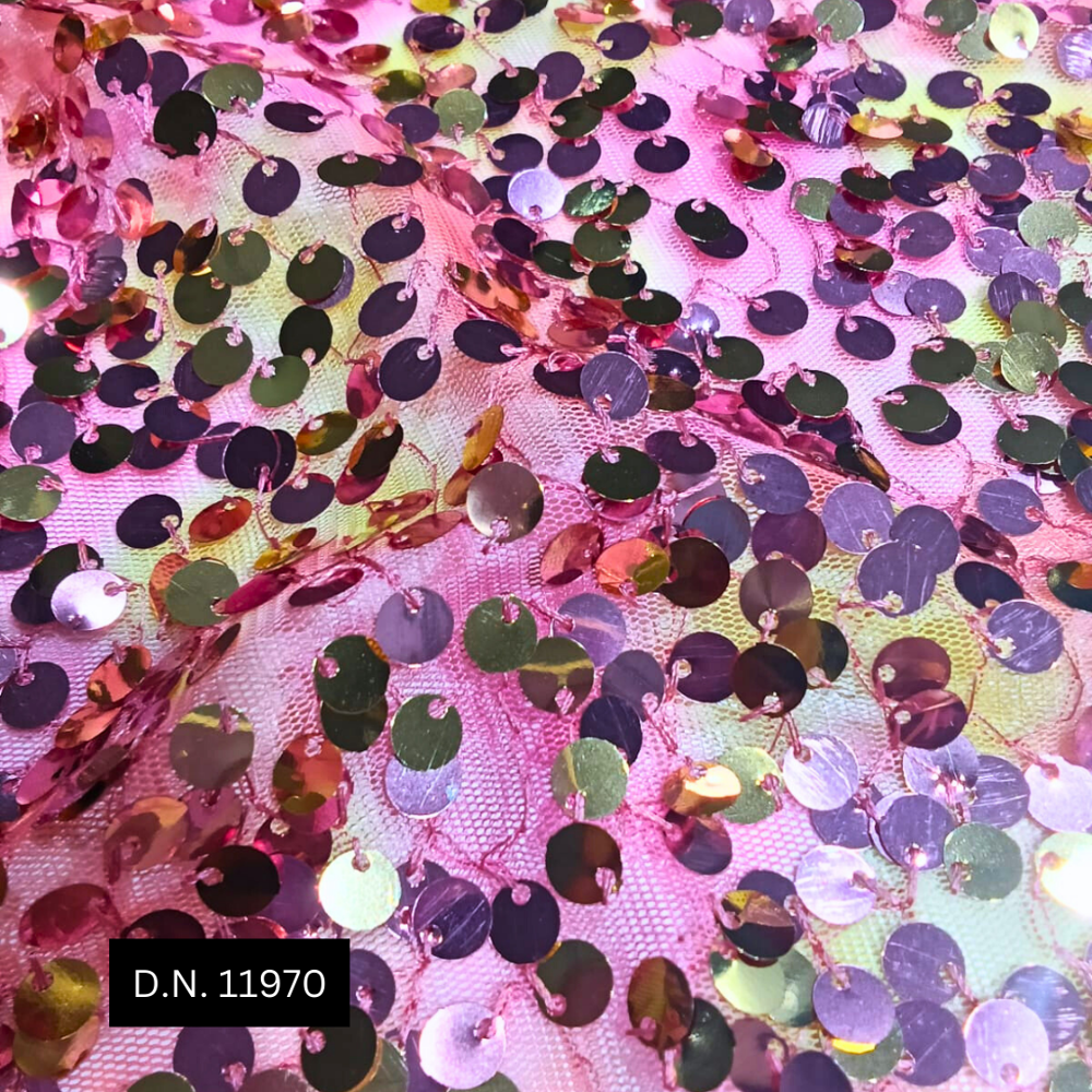 Premium Tulle Lace Sequin Fabric for Gowns, Dresses & Couture Designs