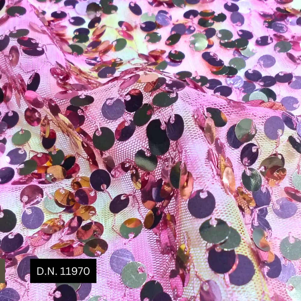 Premium Tulle Lace Sequin Fabric For Gowns, Dresses & Couture Designs