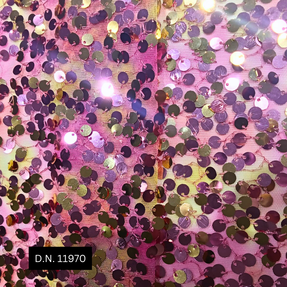Premium Tulle Lace Sequin Fabric For Gowns, Dresses & Couture Designs