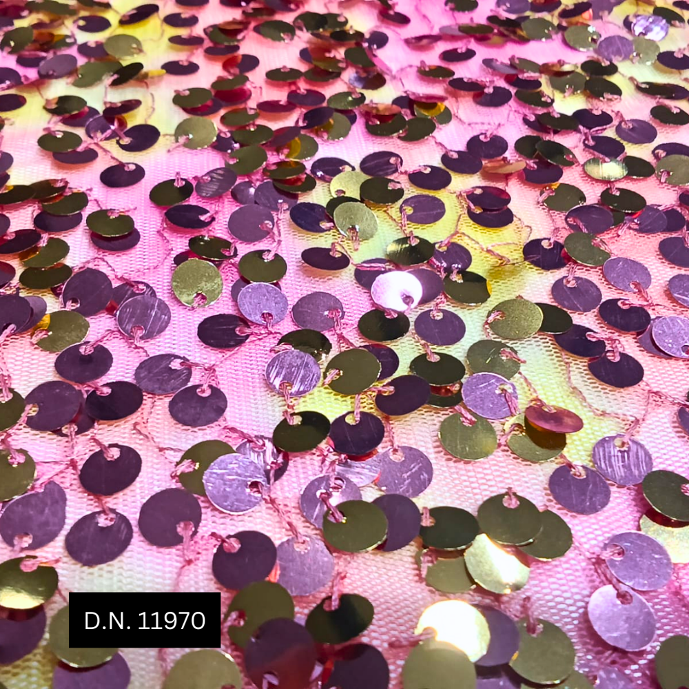 Premium Tulle Lace Sequin Fabric For Gowns, Dresses & Couture Designs