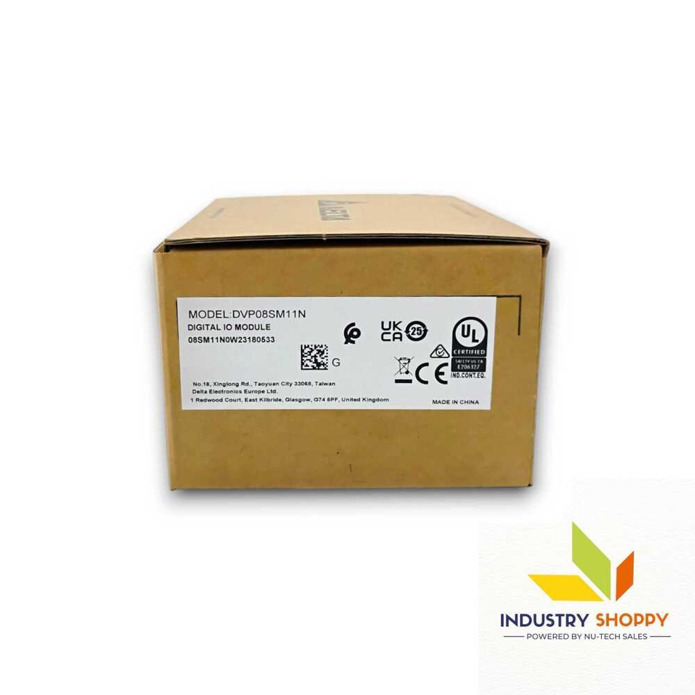 Delta Dvp08sm11n Plc Module - Color: Grey