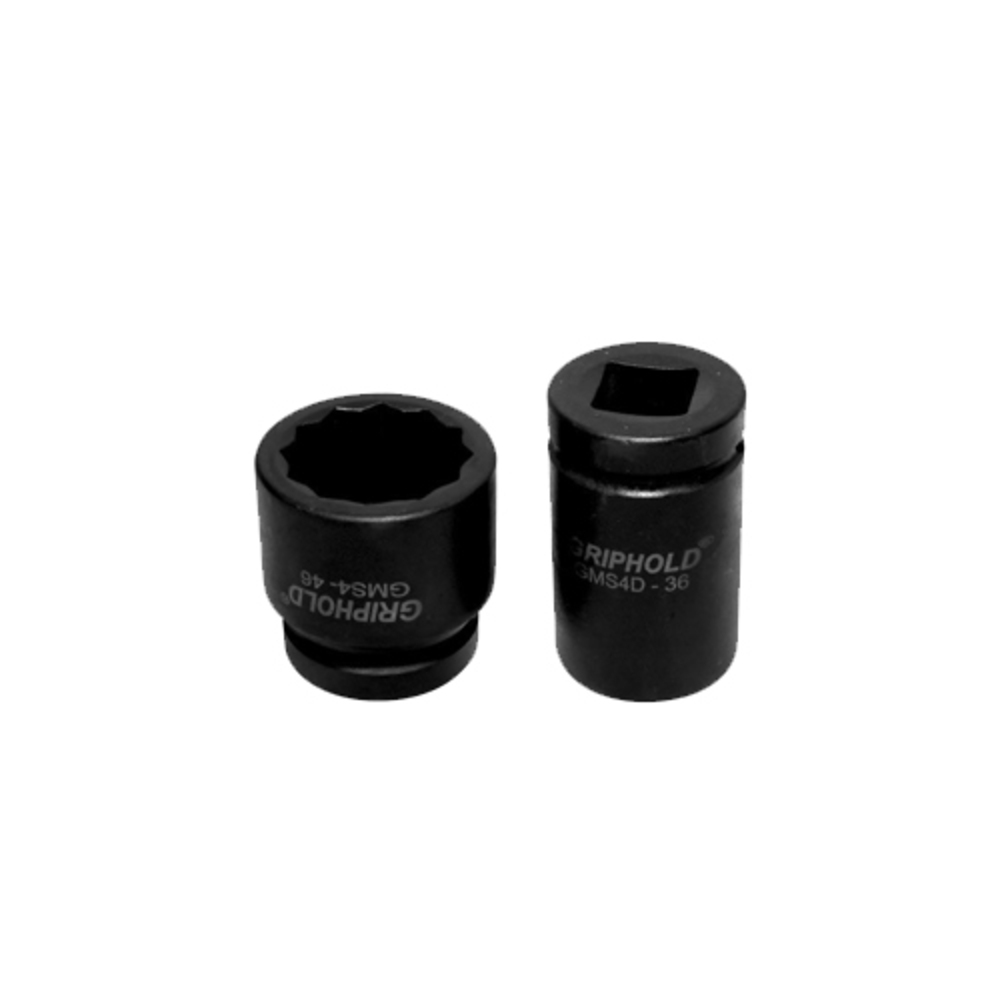 1 Inch Industrial Sockets - Color: Black