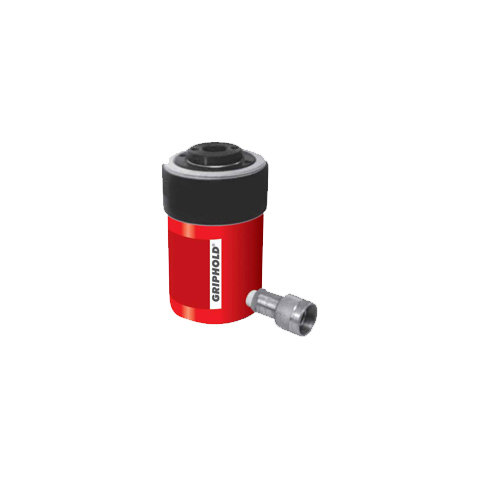 Single Acting Hollow Plunger Cylinder - Color: Red