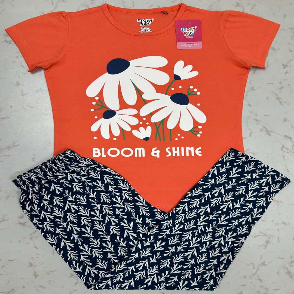 Girls full pant pyjama set