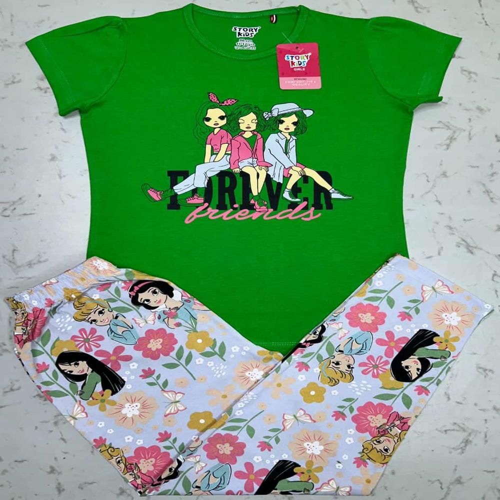 Girls full pant pyjama set